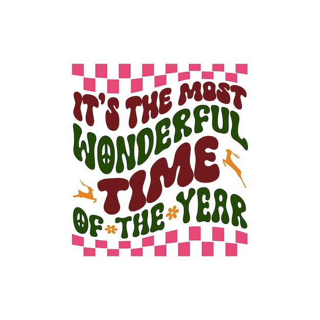 Diseño retro de Navidad
