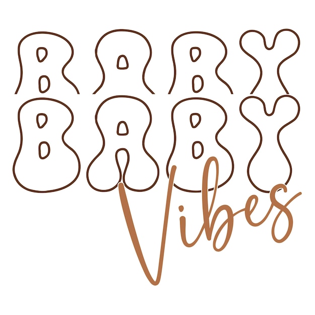 Diseño retro de Svg de citas de bebé boho