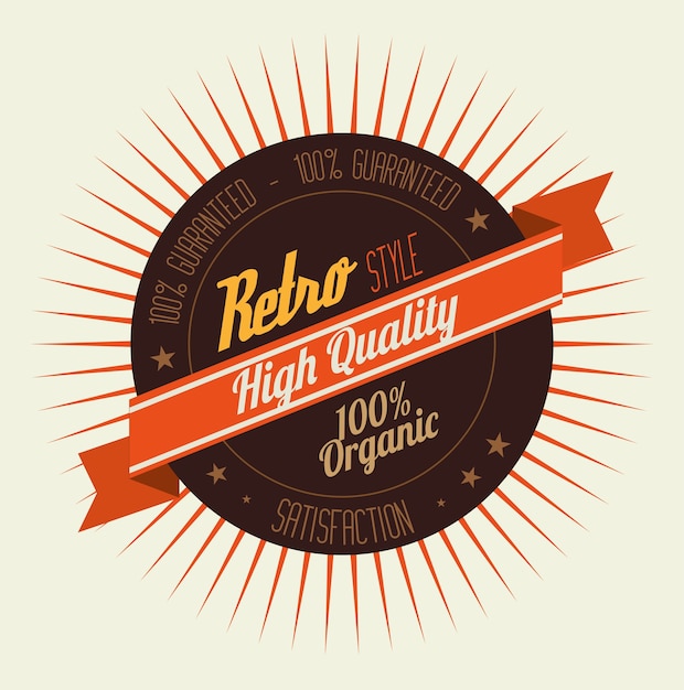 Diseño retro de la vendimia