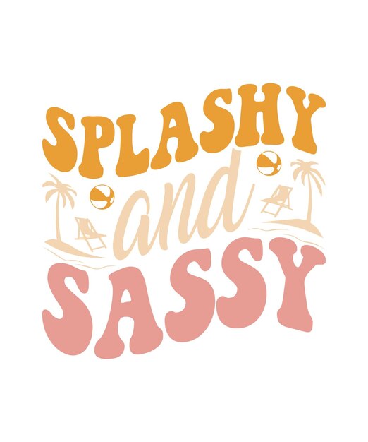Diseño retro de verano SVG