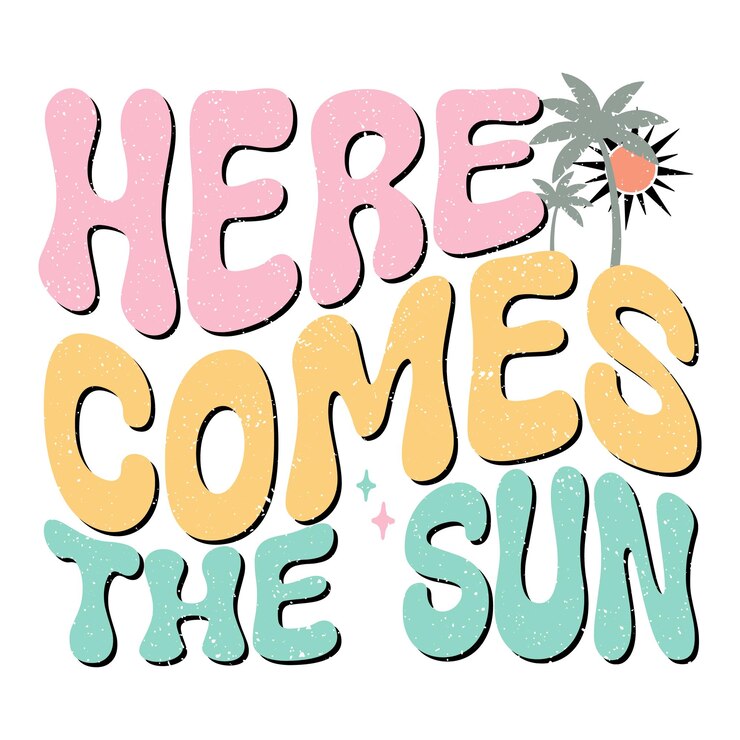 Diseño retro de verano