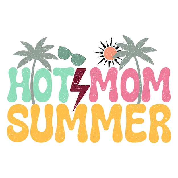 Diseño retro de verano