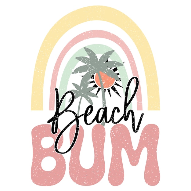 Diseño retro de verano