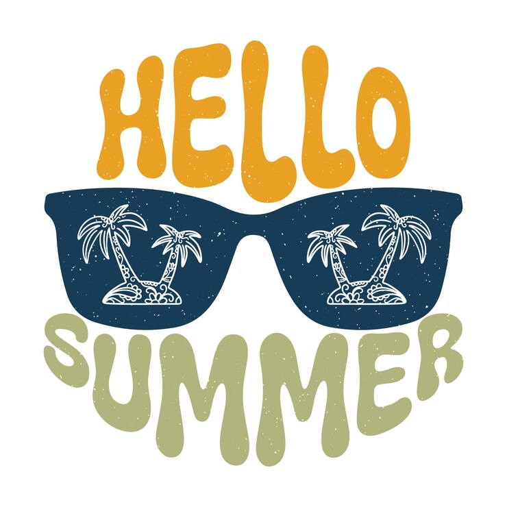 Diseño retro de verano