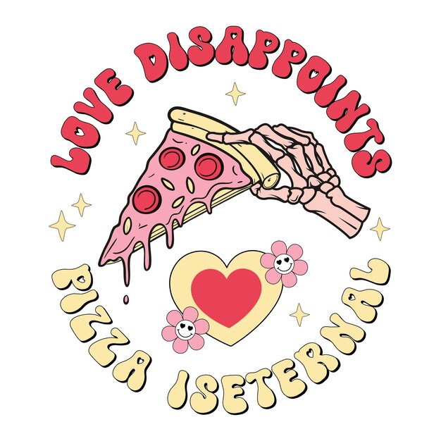 El diseño retro vintage del día de San Valentín de Cupido