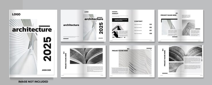Diseño de la revista Arquitectura Portfolio o revista de arquitectura