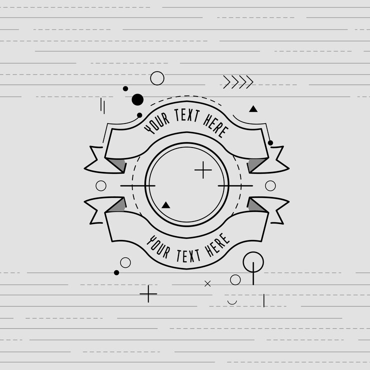 Vector diseño de ribbon moderno