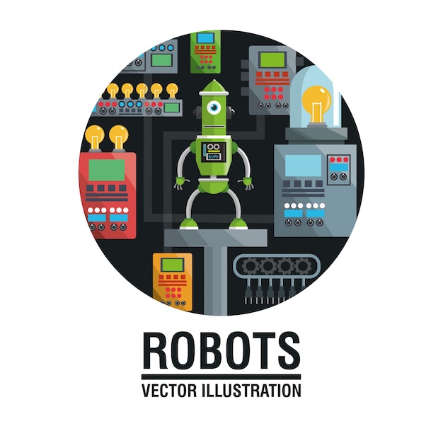 Vector diseño de robot