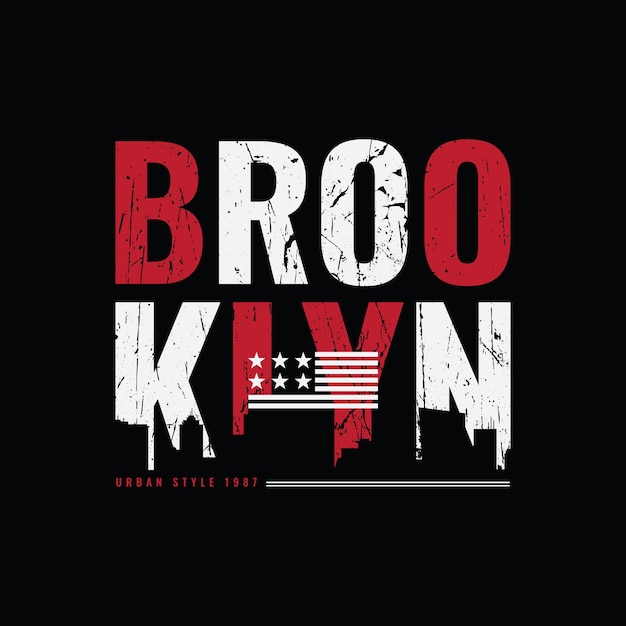 Diseño de ropa y camisetas de brooklyn