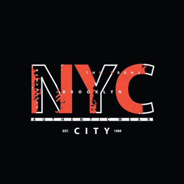 Diseño de ropa y camisetas gráficas de nueva york