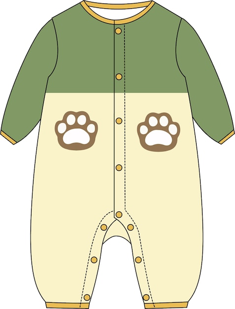 Diseño de ropa de dibujos animados de oso lindo dibujado a mano para niños