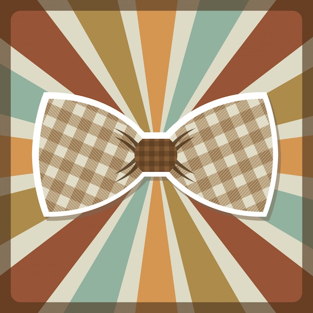 Diseño de ropa sobre fondo de rayas de colores.