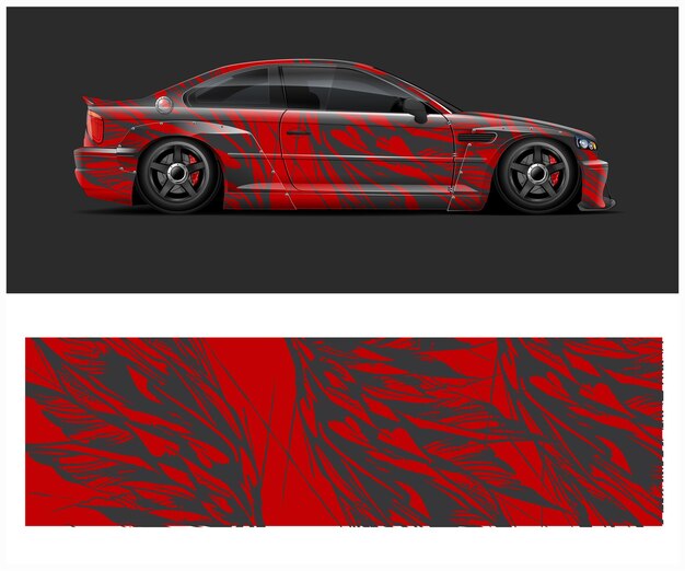 Diseño de rotulación de auto deportivo Midnight Racer