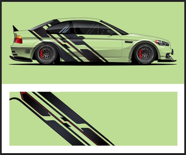 Diseño de rotulación de coche de carreras con Red Hot Racer