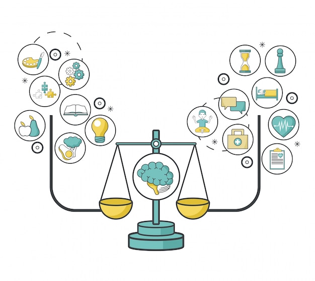 Vector diseño de salud mental