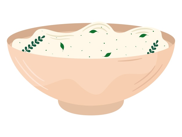 Vector diseño saludable de ensaladas