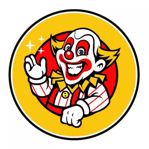 Diseño de saludo de payaso