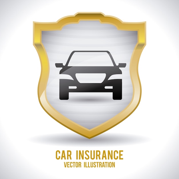 Diseño de seguridad sobre fondo gris ilustración vectorial