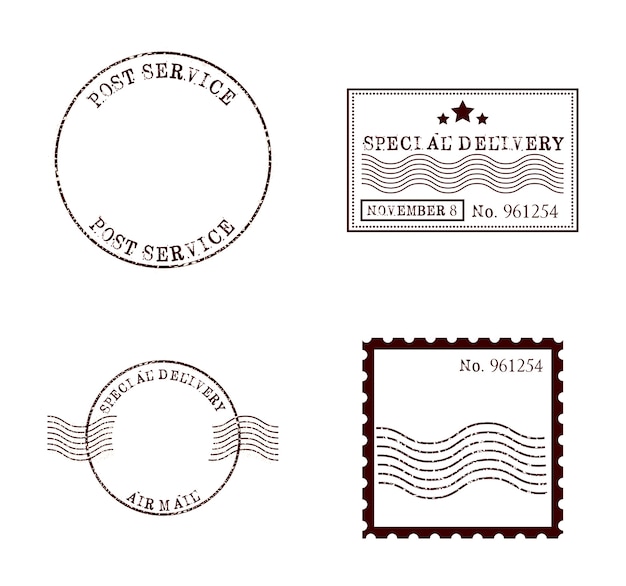 Diseño de sello de correo