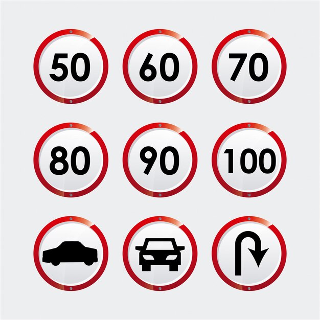 diseño de señal de carretera