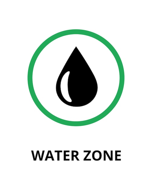 Diseño de señales de zona acuática para áreas acuáticas y puntos de acceso al agua