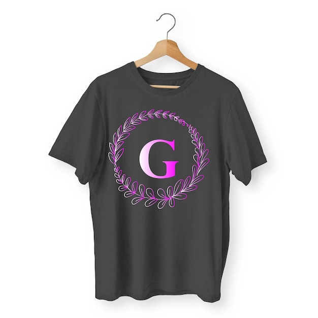 Diseño sencillo de camiseta negra