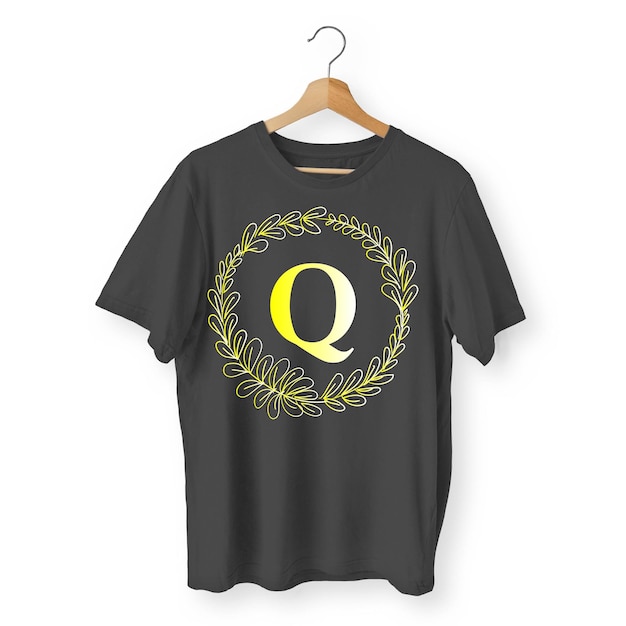 Diseño sencillo de camiseta negra
