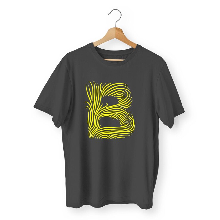 Diseño sencillo de camiseta negra