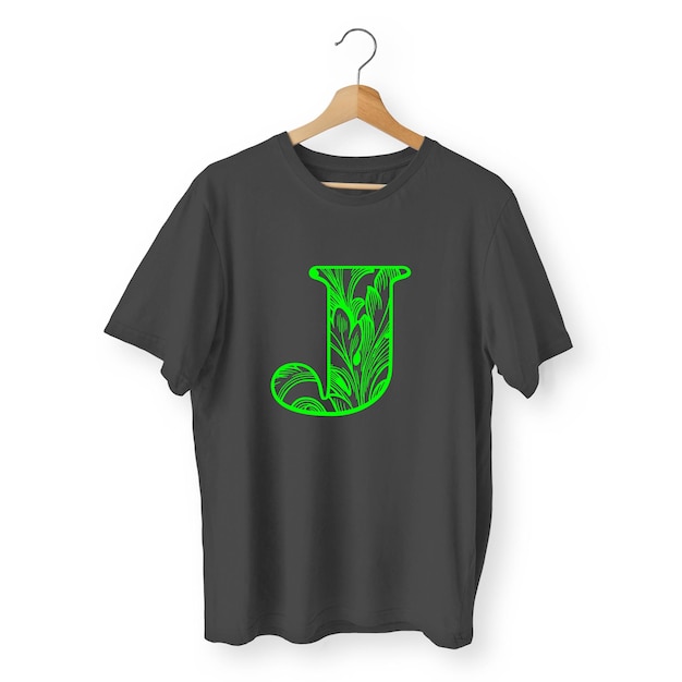 Diseño sencillo de camiseta negra