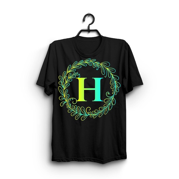 Diseño sencillo de camiseta negra