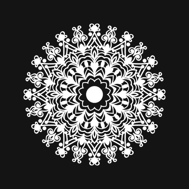 Diseño sencillo de fondo de mandala colorido