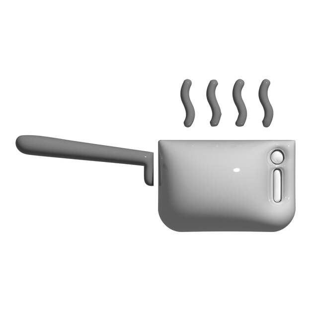 Diseño sencillo del icono de la olla de cocción