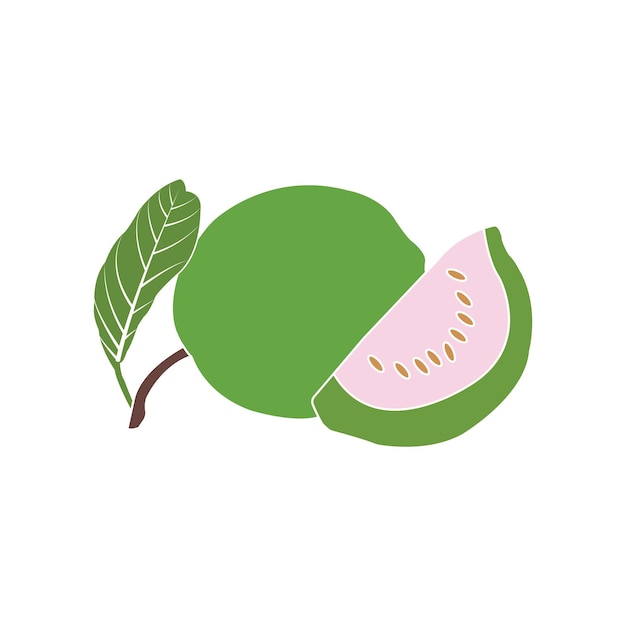 Diseño sencillo del logotipo de guayaba