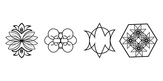 diseño sencillo de mandala