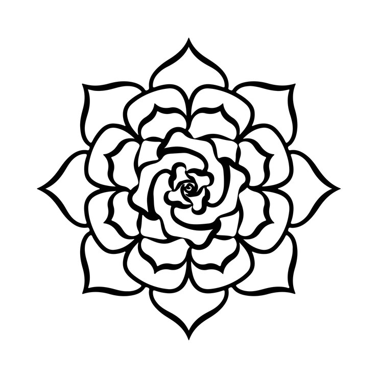 Diseño sencillo de Mandala