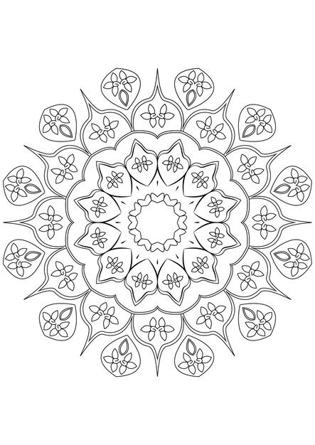 Diseño sencillo de Mandala