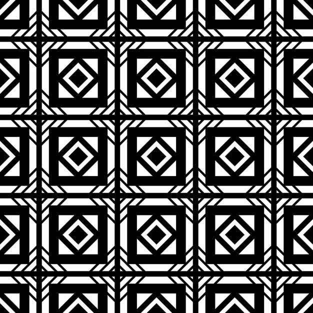 diseño sencillo de patrones monocromáticos geométricos sin costuras