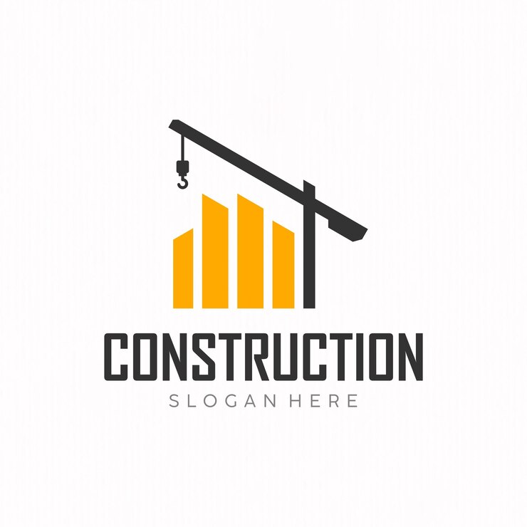 Vector diseño sencillo de la plantilla del logotipo de la empresa de construcción