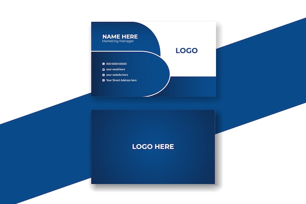 diseño sencillo y profesional de tarjetas de visita