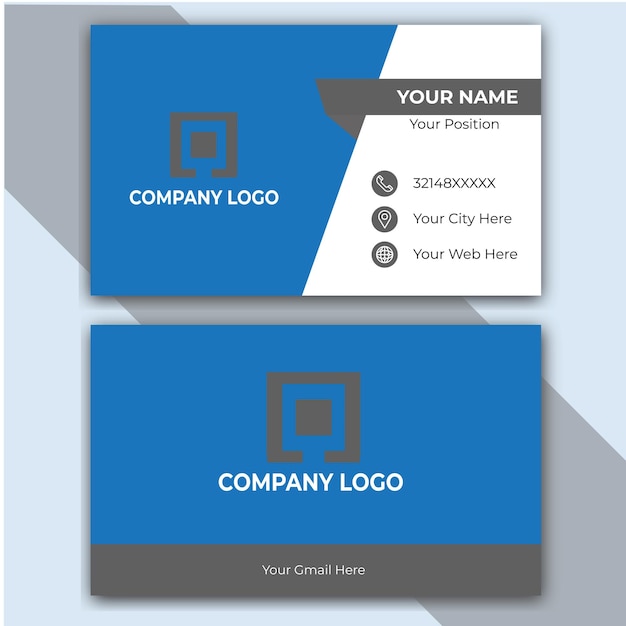 diseño sencillo de tarjetas de visita