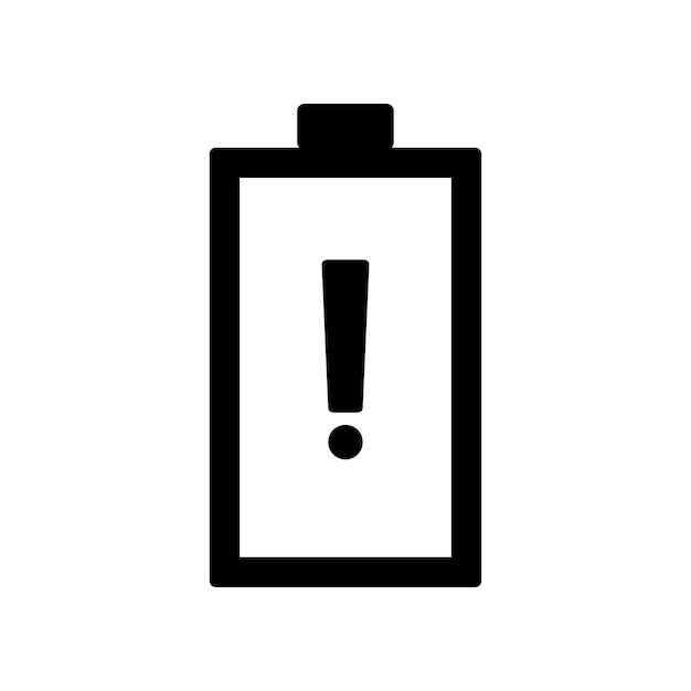 Diseño sencillo del vector del icono de la batería