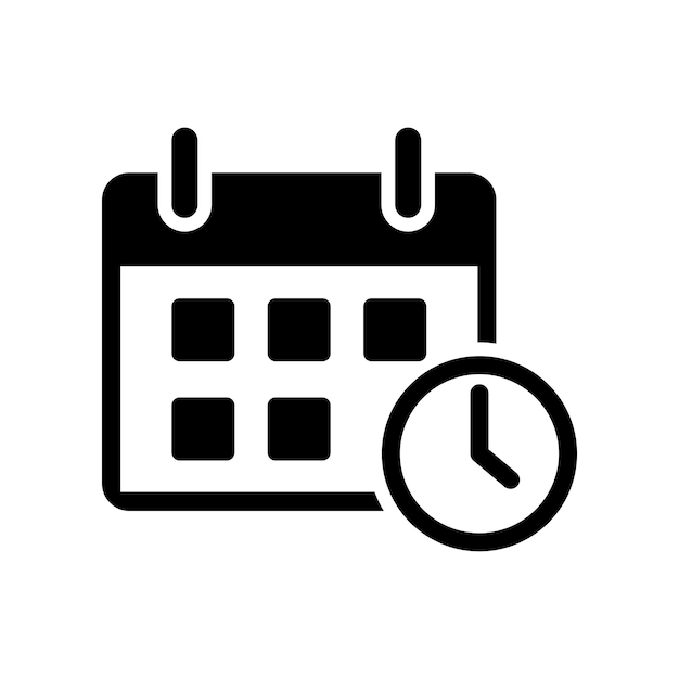 Diseño sencillo del vector del icono del calendario
