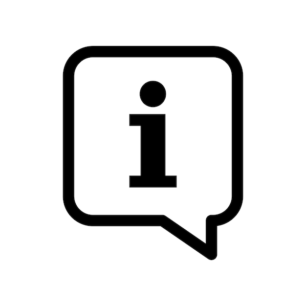 Diseño sencillo del vector de iconos de señales de información