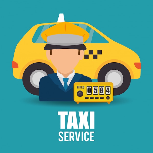 diseño de servicio de taxi