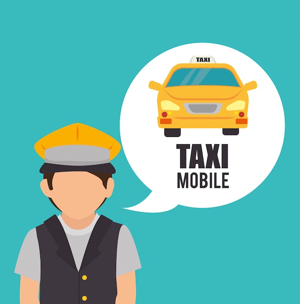 diseño de servicio de taxi