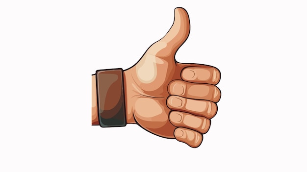 Diseño de signo a mano en ilustración vectorial de fondo blanco