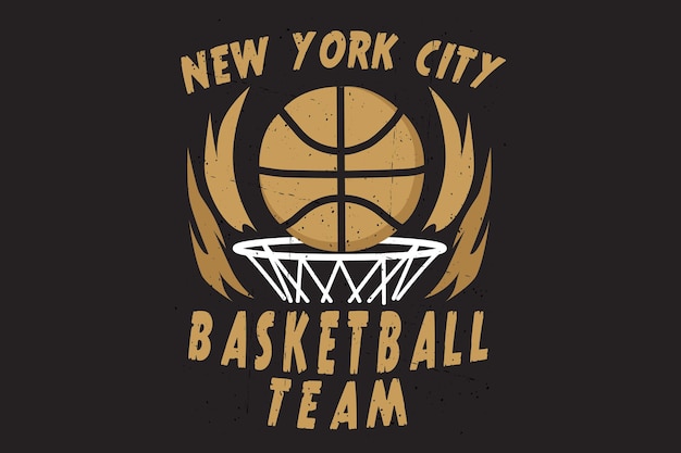 Diseño de silueta de equipo de baloncesto