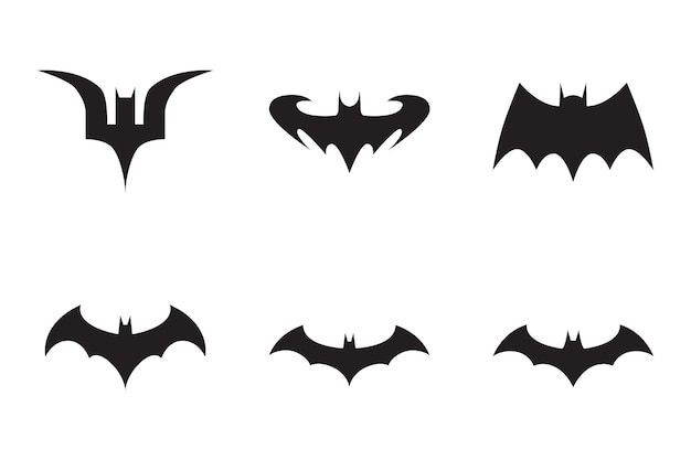 diseño de silueta de murciélago como ilustración de Halloween