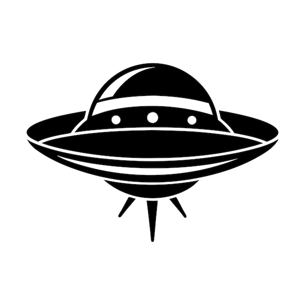 Diseño de la silueta de la nave espacial alienígena