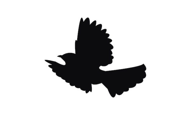 Diseño de silueta de pájaro Towhee e ilustración vectorial